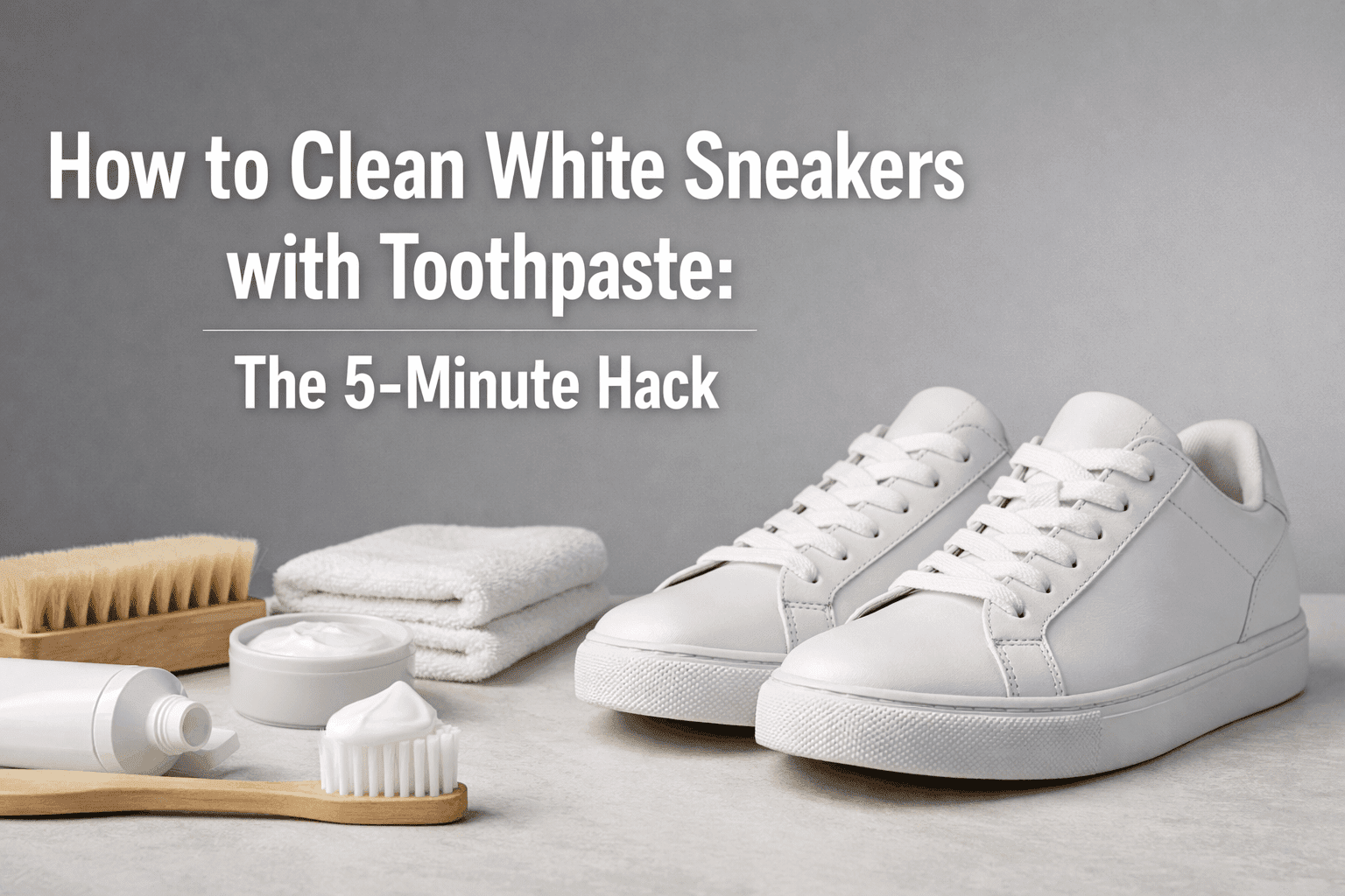 How to Clean White Sneakers with Toothpaste The 5 Minute Hack