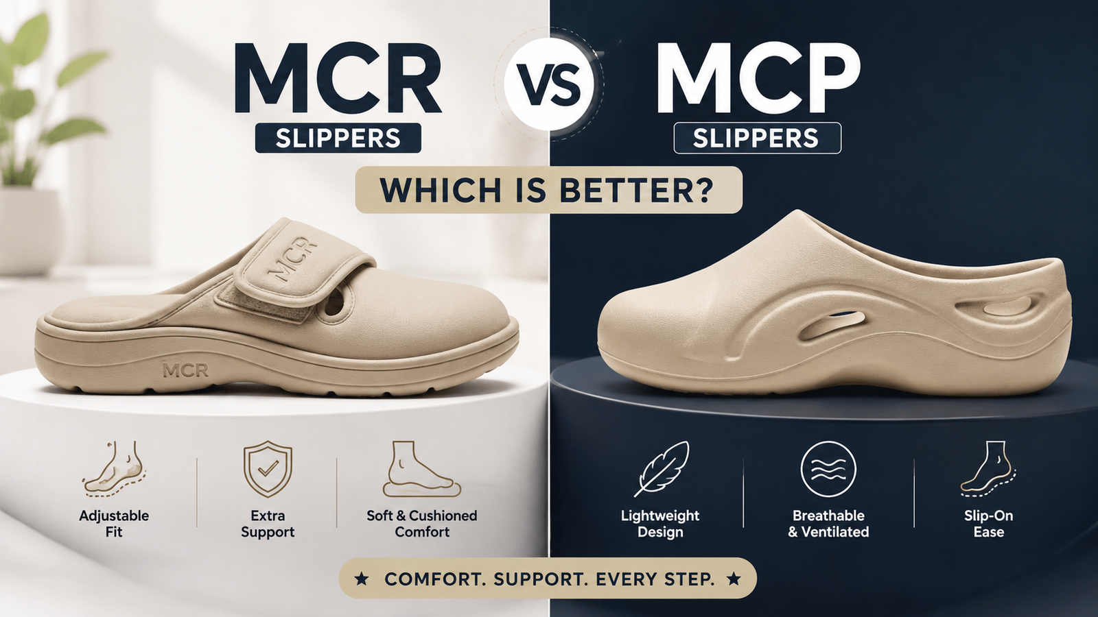 MCR vs MCP Slippers Which Is Better for Your Feet (2026 Guide)