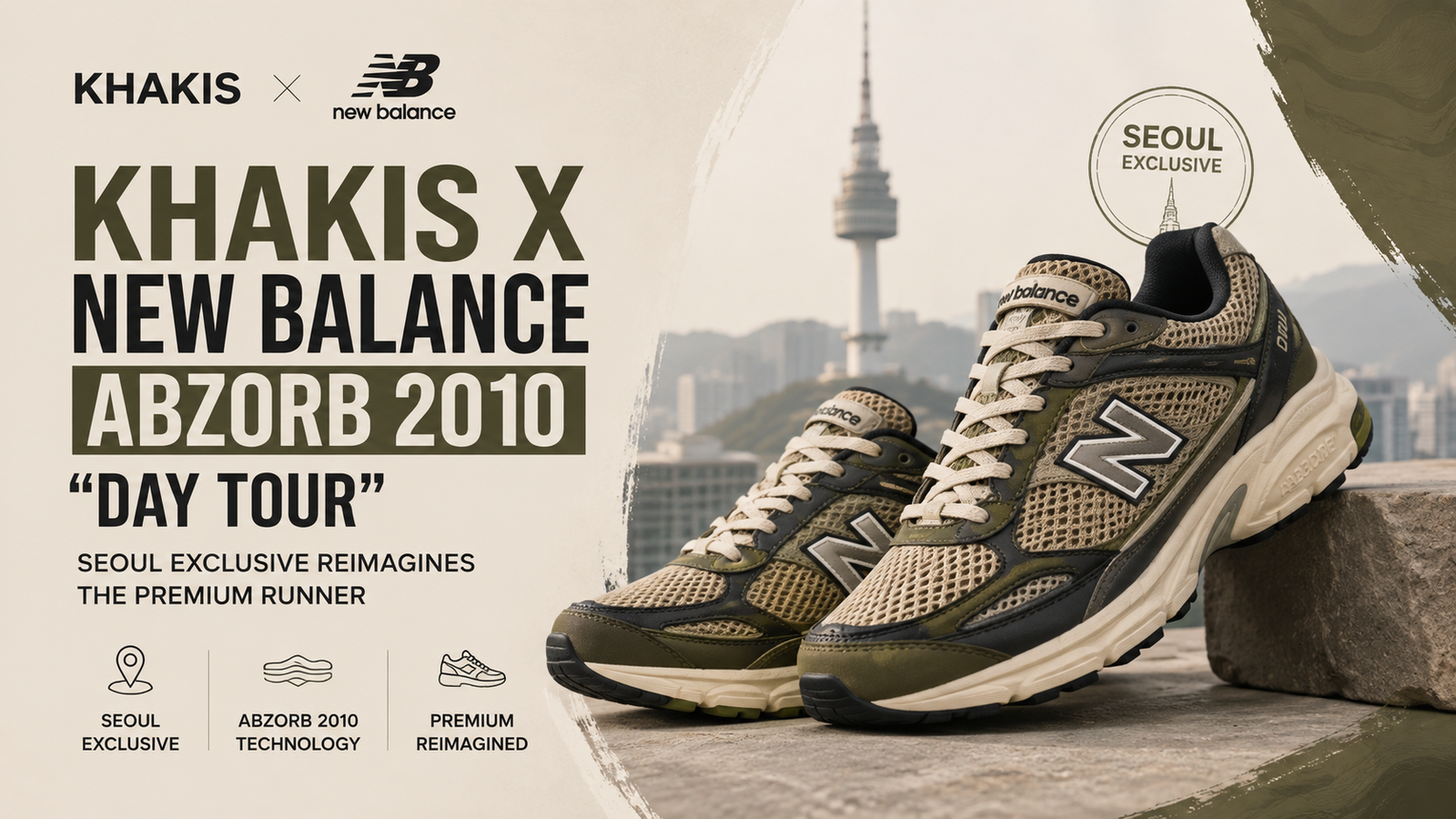 Khakis x New Balance ABZORB 2010 Day Tour