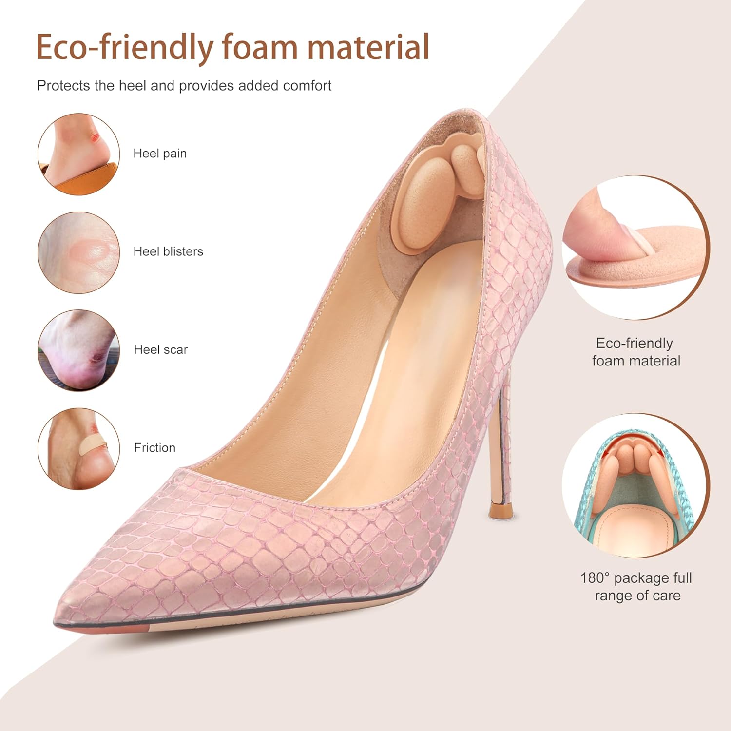 How to Stop Heels from Clicking: The Expert’s Guide to Quiet Walking (2026) 1 Riootlnm foam heel pads grips for loose shoes blister prevention men women