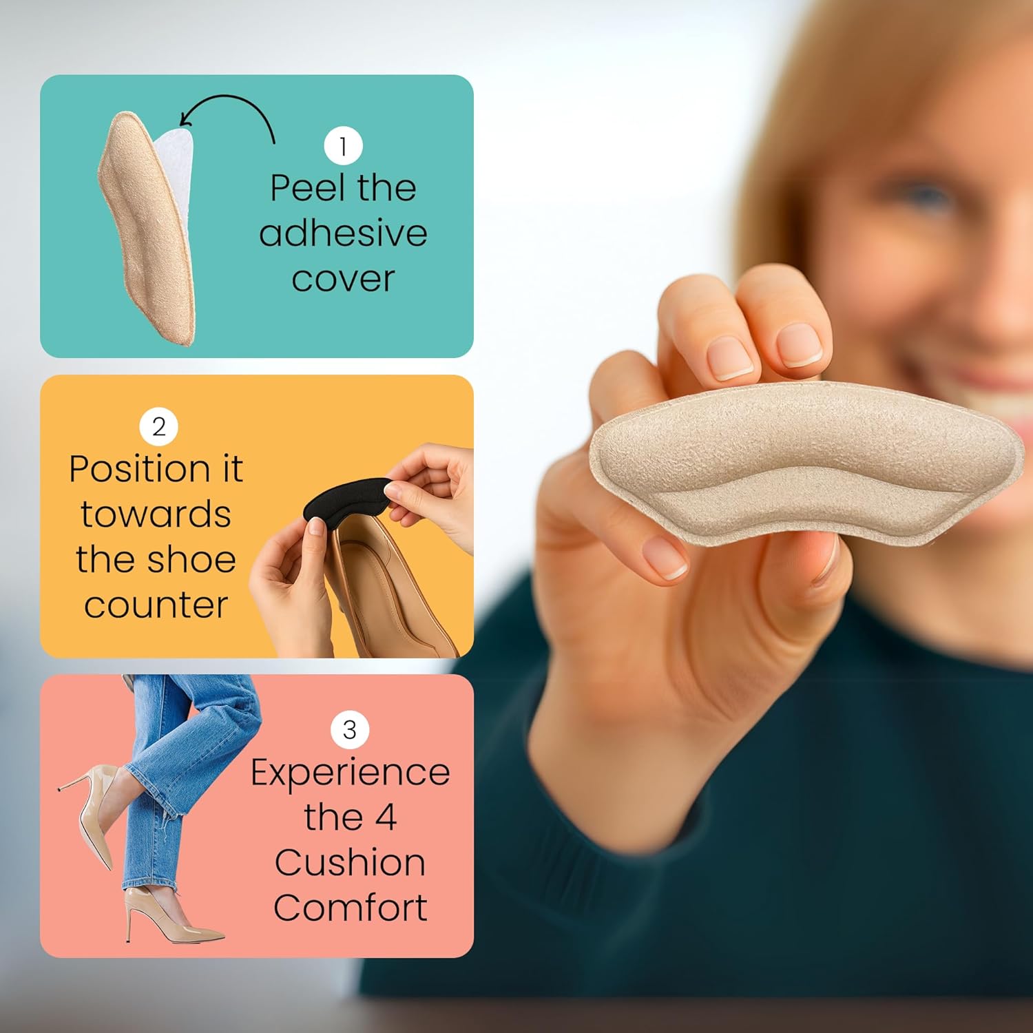 How to Stop Heels from Clicking: The Expert’s Guide to Quiet Walking (2026) 3 Walkize cushioned heel grips anti slip pads blister prevention high heels dress shoes women men