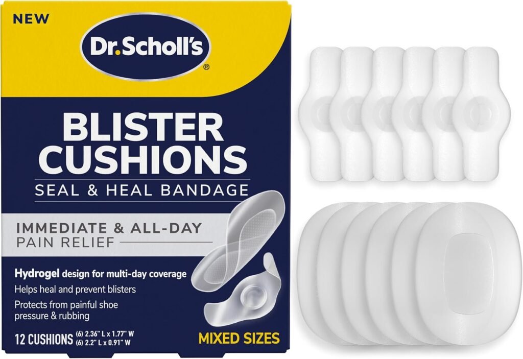 Dr. Scholl's blister cushions for shoe bite protection