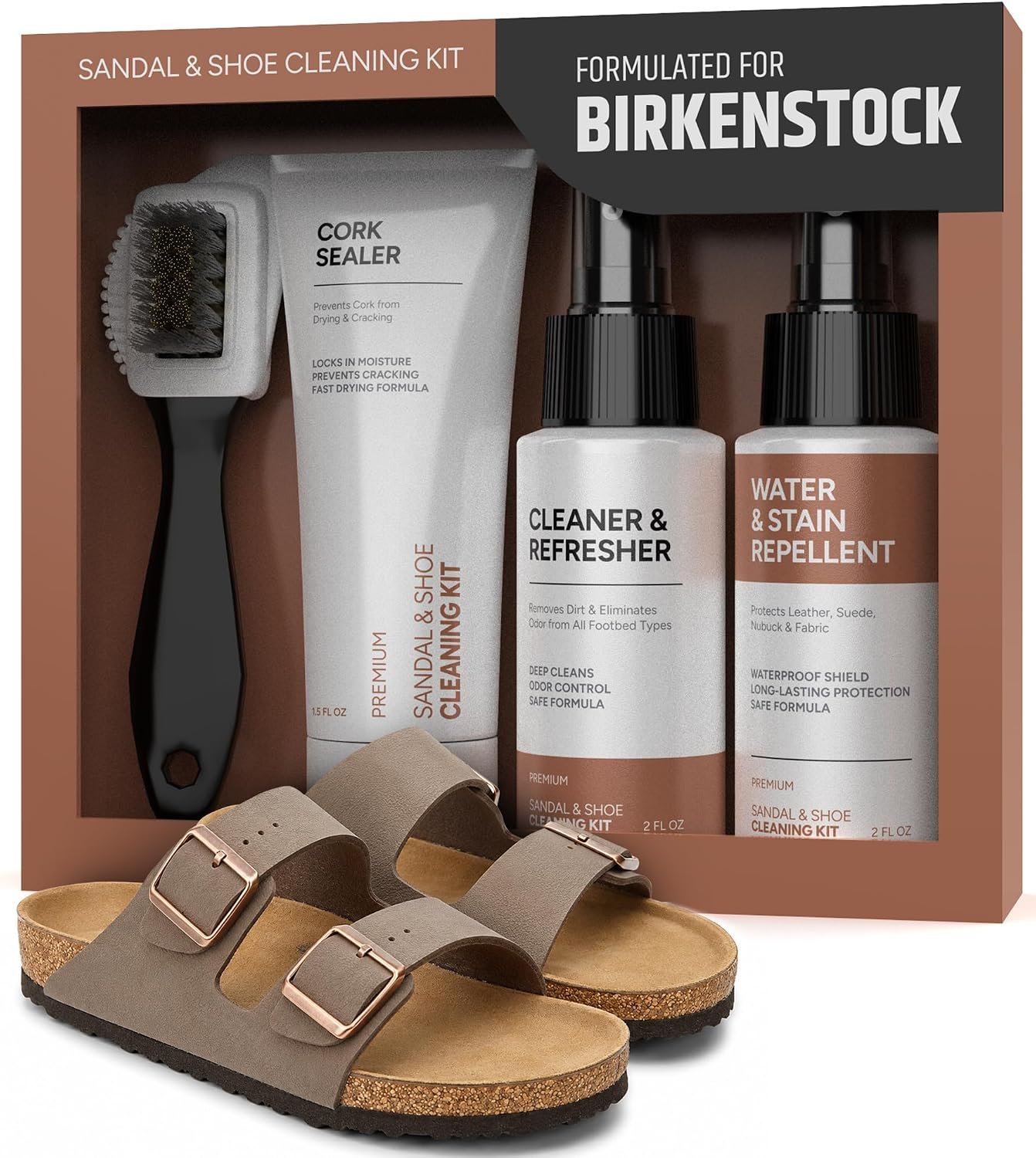FORTIVO 4-in-1 Birkenstock cleaning kit