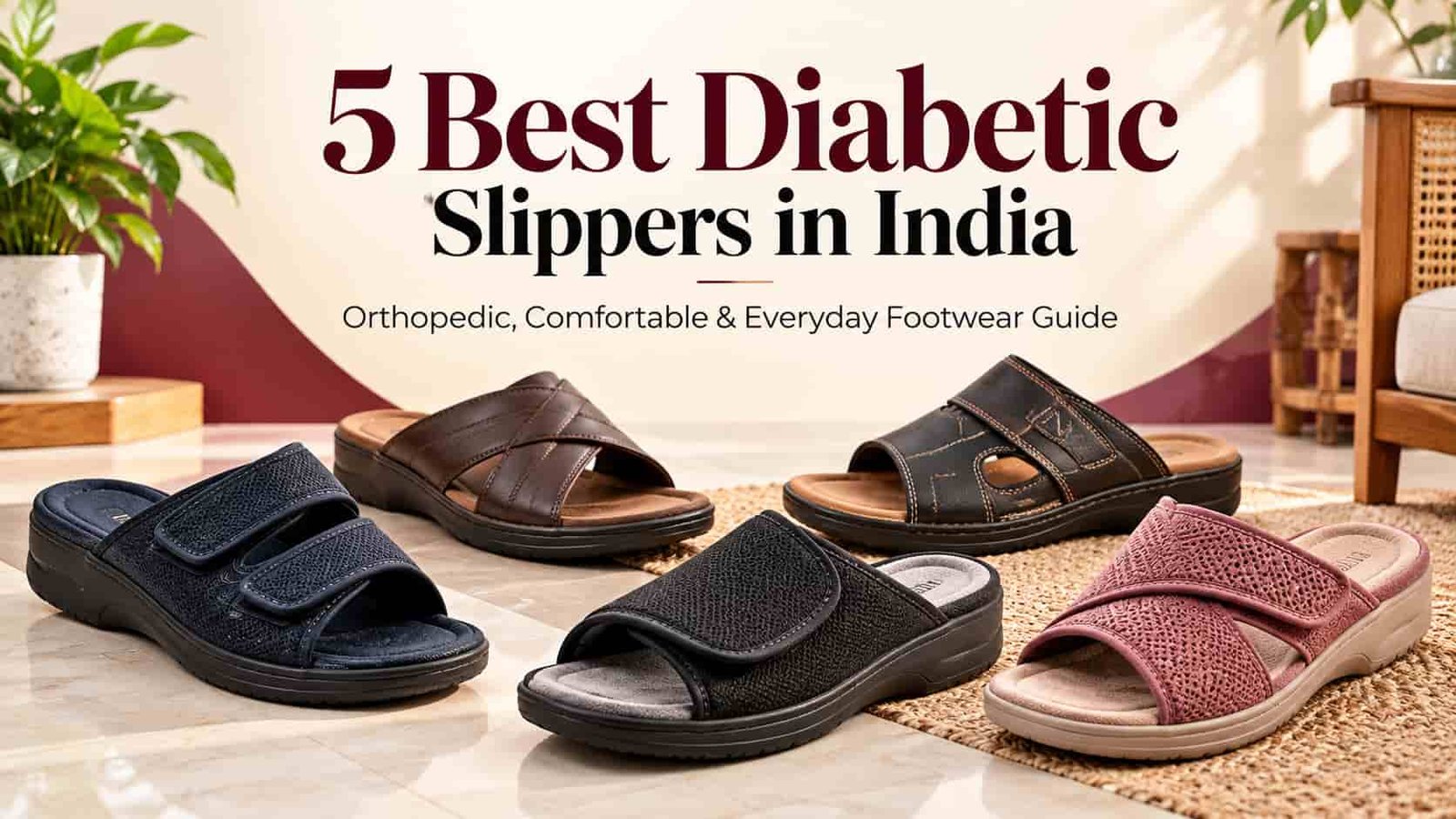 Best diabetic slippers in India compared for comfort fit cushioning and foot protection