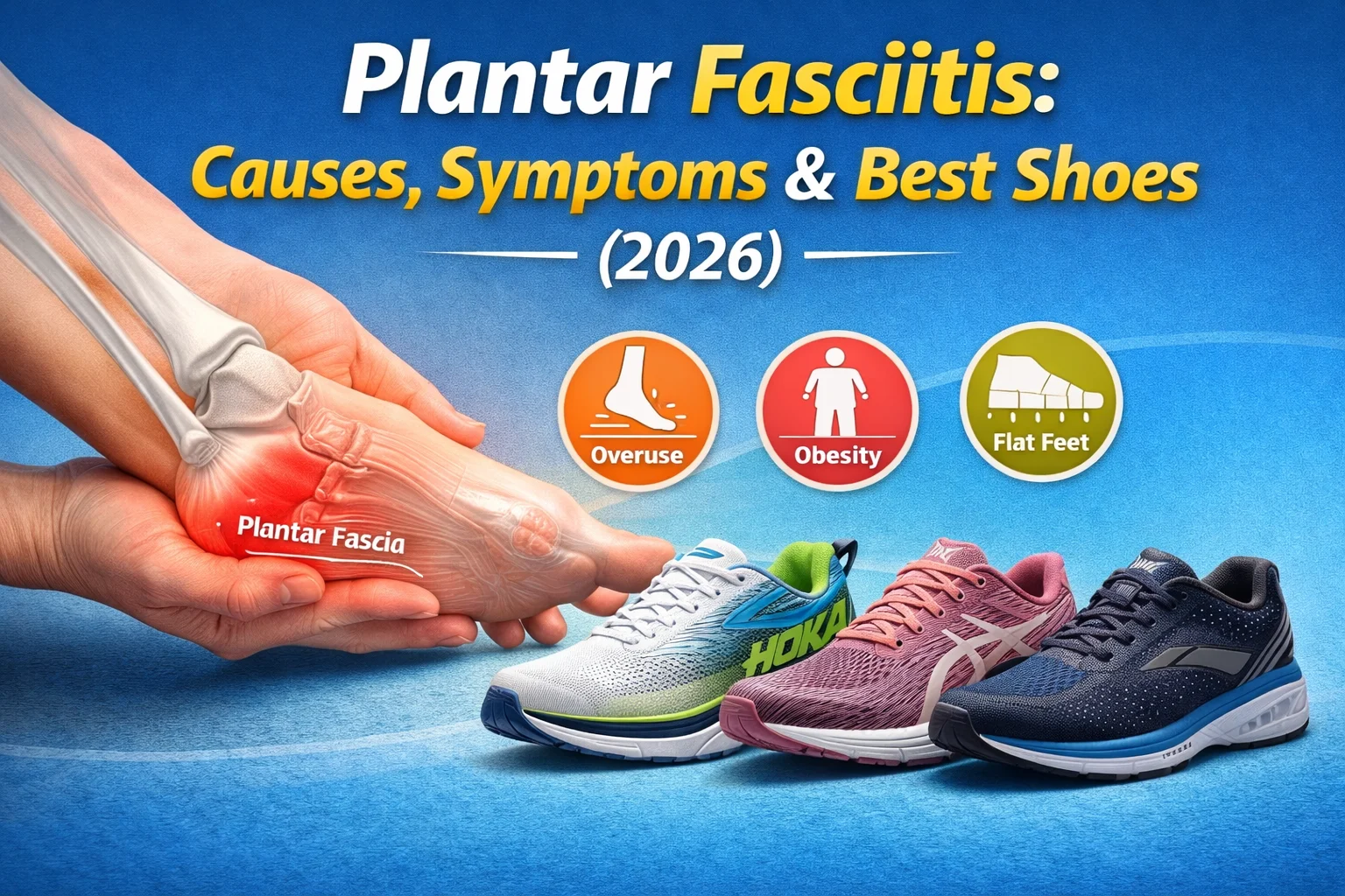 Plantar Fasciitis: Causes, Symptoms & Best Shoes (2026) 1 diagram of plantar fascia anatomy showing heel bone and arch