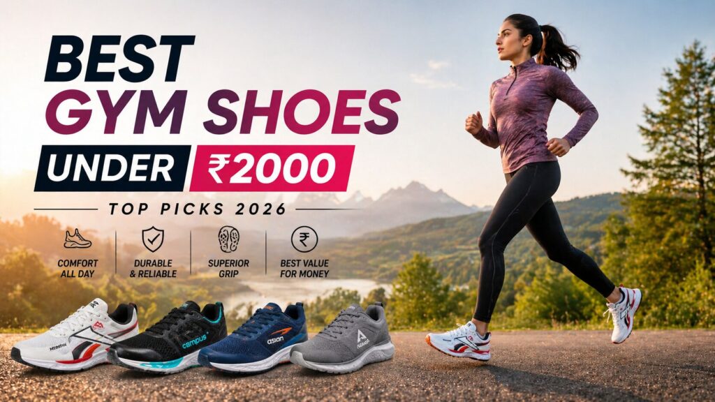 7 Best Gym Shoes Under ₹2000 in India (2026 Review) 1 Best Gym Shoes Under ₹2000 in India (2026) – Top Budget Picks for Comfort & Performance