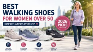 Best Walking Shoes for Women Over 50 (2026 Picks) 13 Best Walking Shoes for Women Over 50. Tested by a 20-year shoe expert: the 7 best walking shoes for women over 50 in 2026. Ranked for cushioning, joint support, and everyday comfort. Shop now.