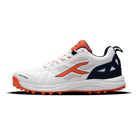 10 Best Cricket Shoes India 2026 – Grip, Speed & Durability 11 Hundred TerraField cricket shoes with X-Cushion midsole, TPU heel support, and padded upper front – premium rubber spikes for regular players