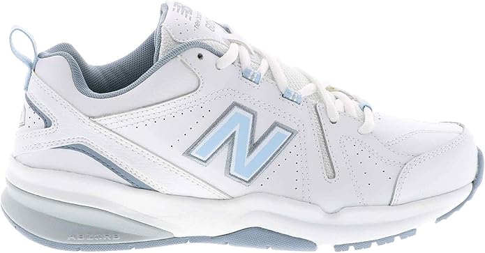 New Balance 608 V5 leather cross-trainer with ABZORB midsole and NDurance outsole for gym and street walking