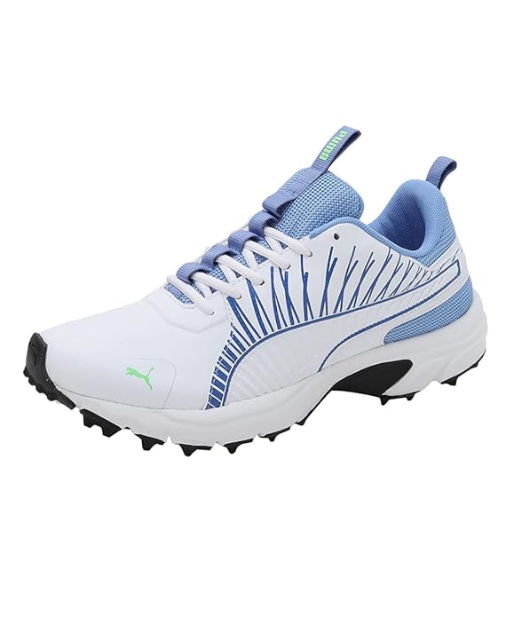 10 Best Cricket Shoes India 2026 – Grip, Speed & Durability 3 Puma Cricket Square synthetic cricket shoes for narrow feet – flat heel and durable rubber sole for cement pitches