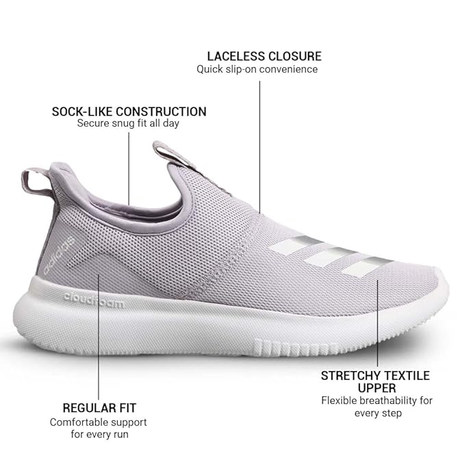 adidas Sheenwalk W women’s walking shoes with lightweight, non‑marking rubber outsole and medium arch support. Rated 4.2 by over 880 Indian women walkers.