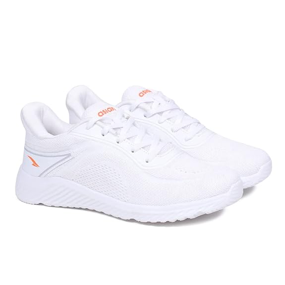 ASIAN Wonder Delta-20 white sports sneakers men India - budget-friendly running walking shoes with maximum cushioning, wide toe box casual white shoes under 1000 rupees
