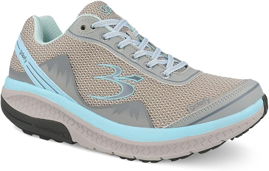 best walking shoes for women over 50 G-Defy Mighty Walk women's orthopedic walking shoes with VersoShock technology and wide toe box — best for joint pain women over 50