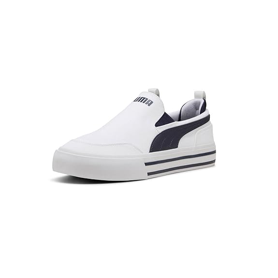 Puma Court Classic Vulc FS white sneakers men India - premium vulcanized rubber sole court shoes, timeless design casual white sneakers with textile upper for style-conscious buyers