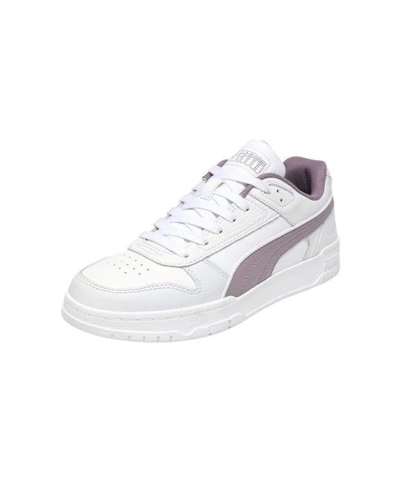 Puma Court Shatter Low white sneakers men India - synthetic upper casual shoes with secure lace-up fit, stylish white court sneakers for weekend outings and casual wear under 3000