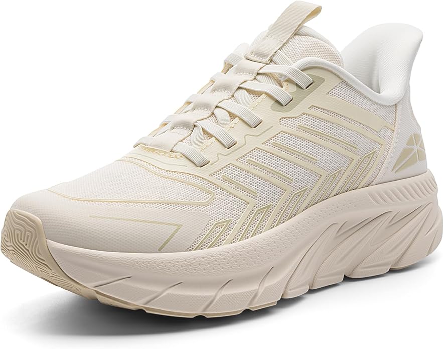 Women's slip-on walking shoes with EVA midsole and TPU anti-torsion plate for stability — best walking shoes for women over 50