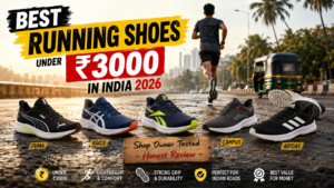 5 Best Running Shoes Under ₹3000 in India 2026 (Tested on Indian Roads) 4 best running shoes under 3000 rupees in India 2026 mid range picks comparison puma asics reebok campus adidas