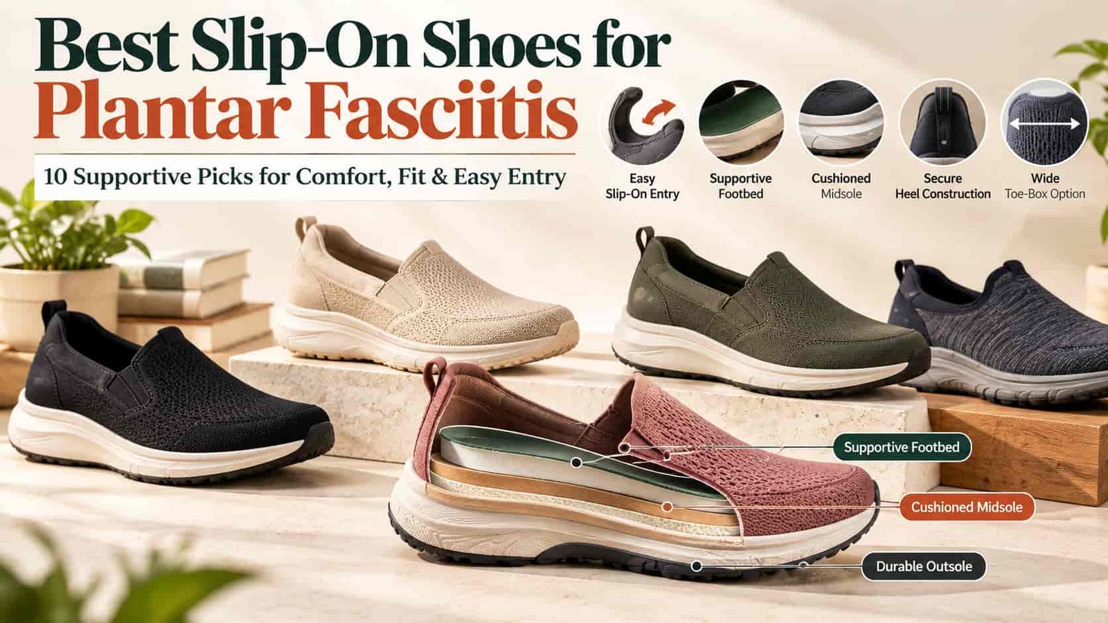 Best Slip-On Shoes for Plantar Fasciitis