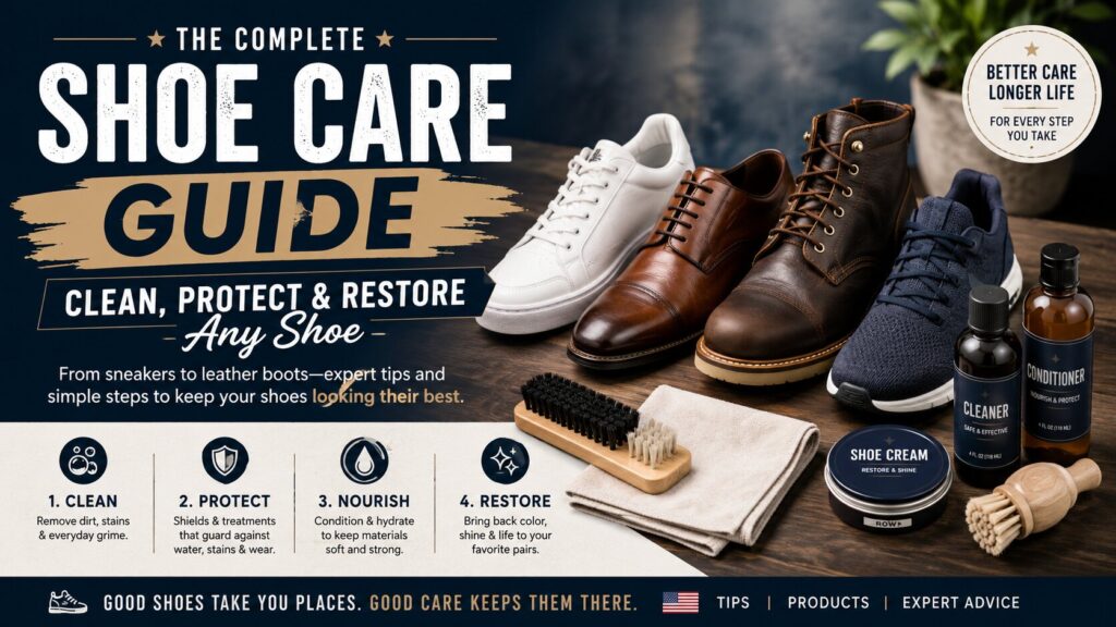 Discover our ultimate shoe care guide to clean, protect, and restore any footwear. Learn professional trade secrets to extend the life of your favorite shoes.