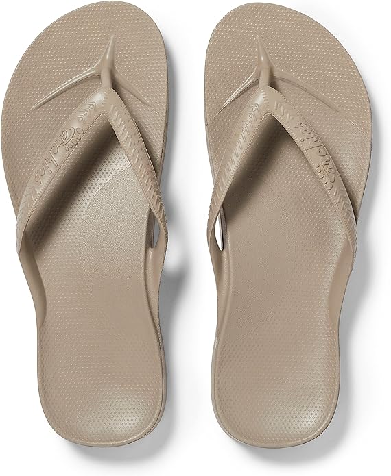 Archies arch support flip flops with 1-inch orthotic arch for plantar fasciitis relief