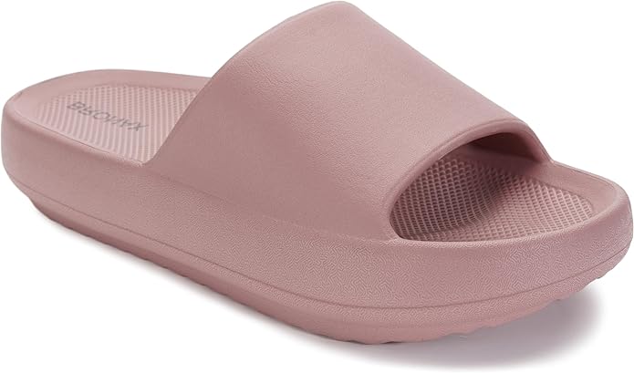 BRONAX thick sole arch support slides for women and men with plantar fasciitis