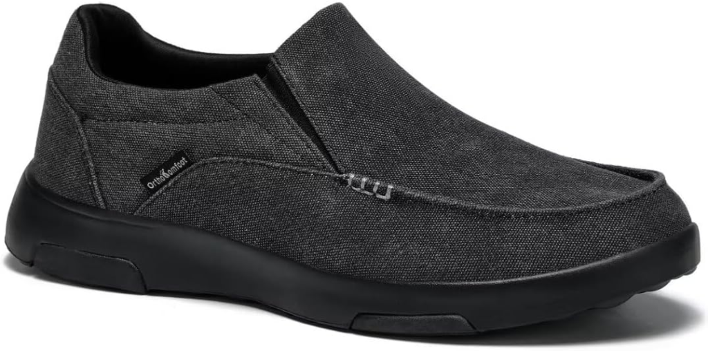 OrthoComfoot Men's Orthopedic Comfortable Slip-On with TPU arch support and dual insole options