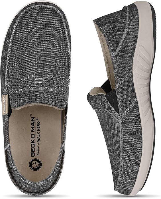 Men's Slip-On Canvas Loafers - Best 2-Way Wear Design
