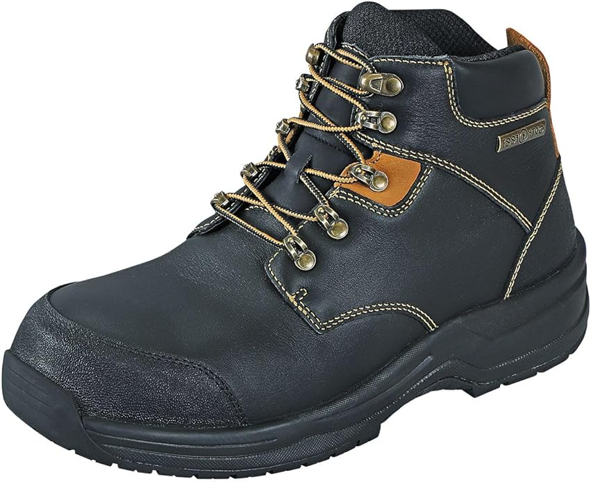 Orthofeet Men's Granite Waterproof Work Boot with composite toe and orthopedic insole