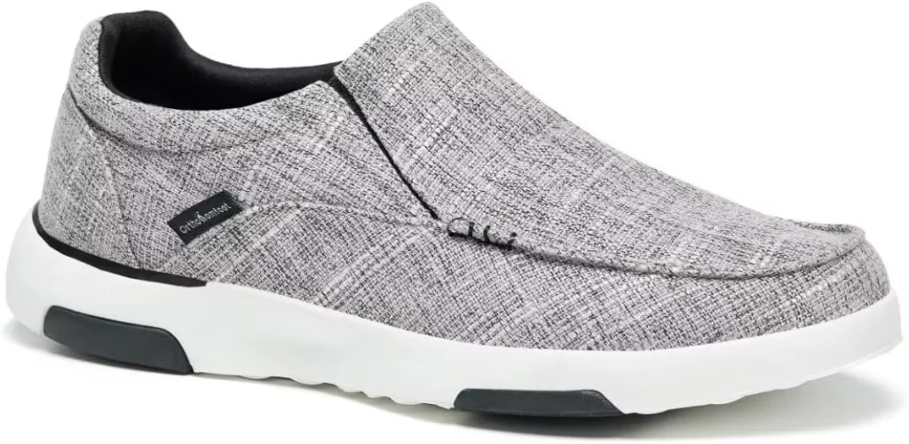 OrthoComfoot Men's Orthopedic Slip-On Loafers - Best Canvas Casual