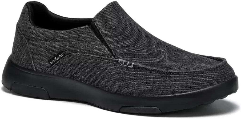 OrthoComfoot men's orthopedic slip-on shoes with structured footbed
