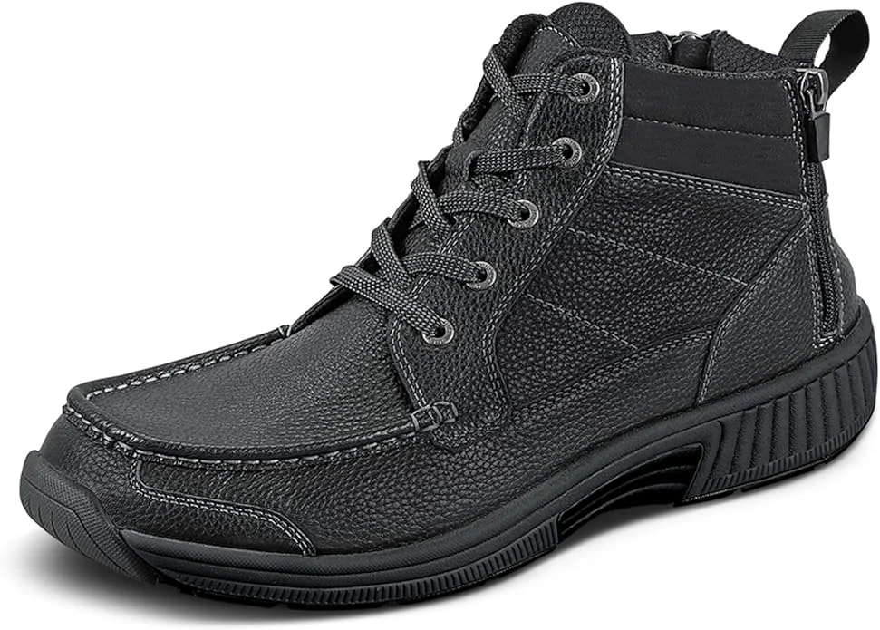 Orthofeet Men's Ryder Dual-Zip Boot for plantar fasciitis