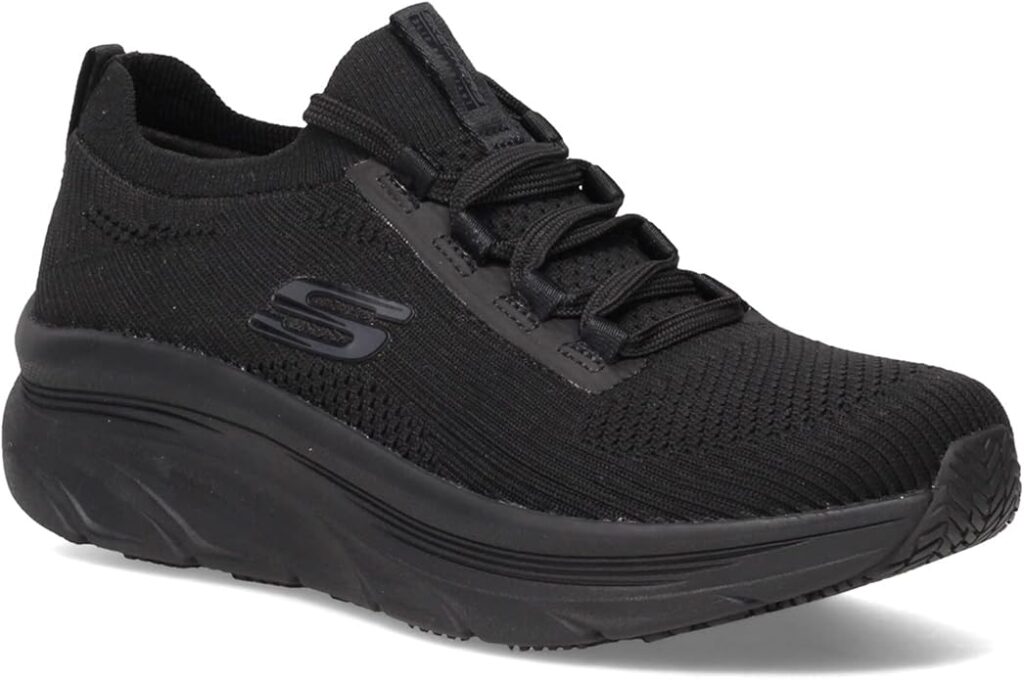 Skechers Women's Work D'lux Walker SR Ozema slip-on EH-rated work shoe for plantar fasciitis