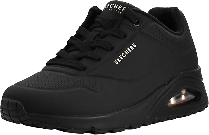 Skechers Women's Uno Stand On Air wedge sneaker with air cushion for plantar fasciitis