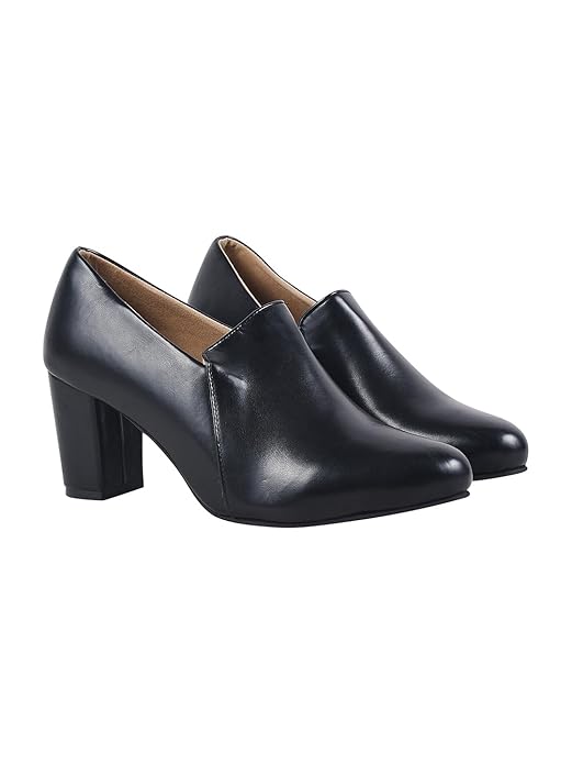 
HVNLY Office Pumps Closed Toe Block Heels Women India