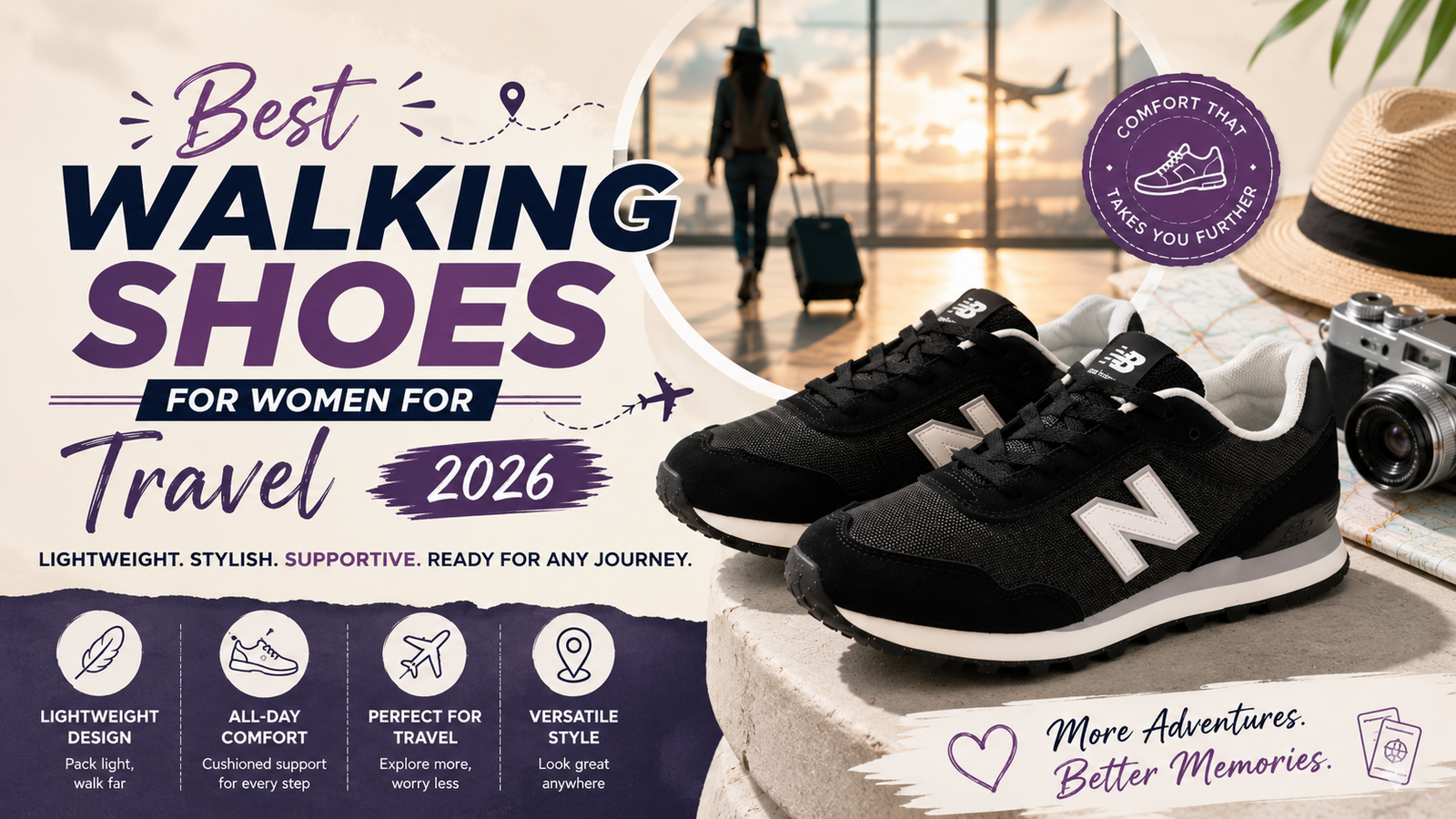 Best walking shoes for women for travel 2026 comparison guide lightweight packable