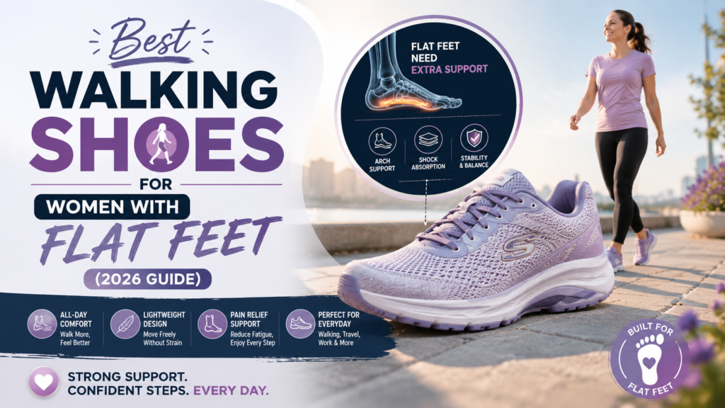 Best Walking Shoes for Women with Flat Feet (2026 Guide)