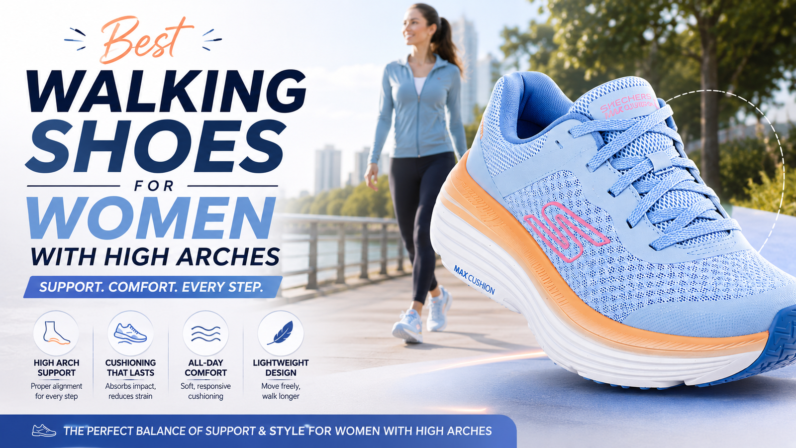Best Walking Shoes for Women with High Arches (2026)