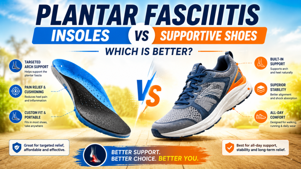 Plantar Fasciitis Insoles vs Supportive Shoes Which Is Better