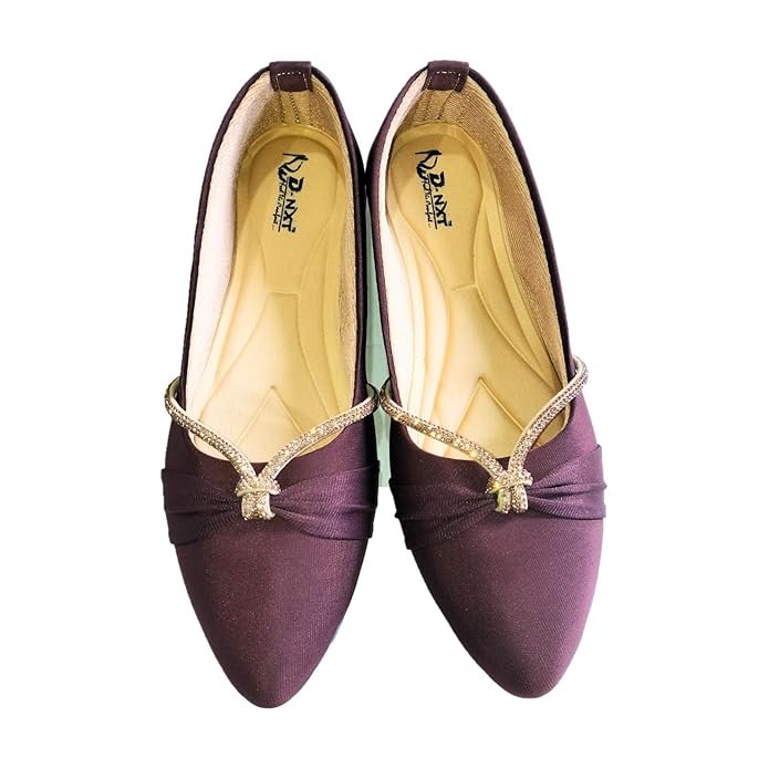7. MANISHA Velvet Stylish Bellies – Best Festive Pick