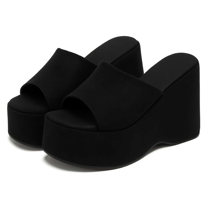 Best Wedge Heels for Women in India 2026 – Trendy & Comfortable 2 GG360 Women's Platform Wedge Slides — Best Casual Platform Wedge