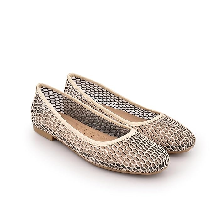 CUSCINO Breathable Net Ballet Flat — Best for Summer Comfort