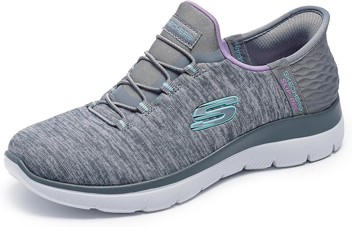 Skechers Summits Dazzling Haze stretch knit slip on sneaker for bunions