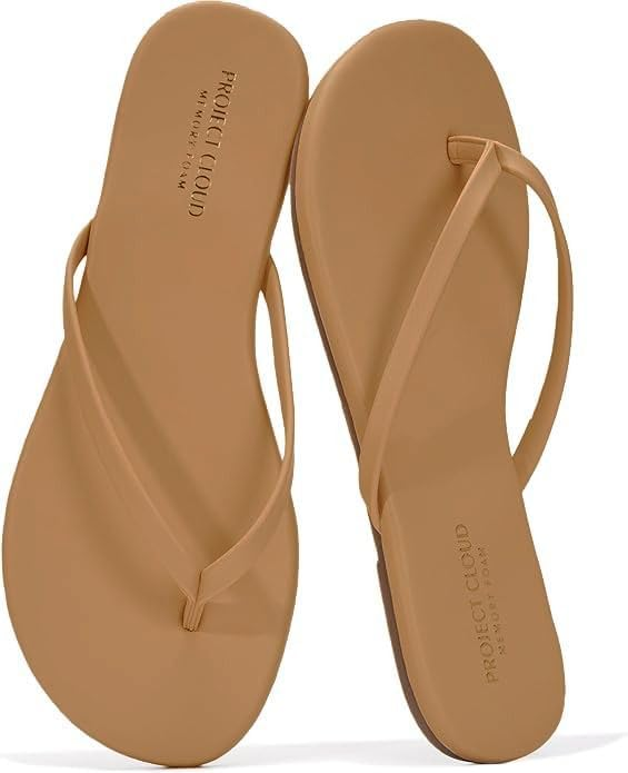 Project Cloud foundations memory foam flip flops