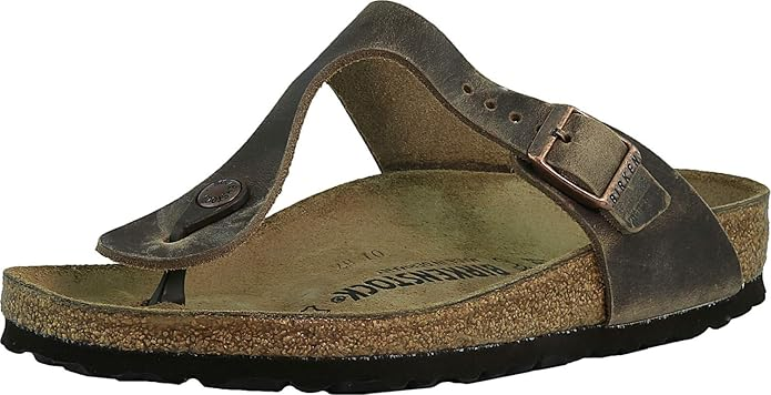 Birkenstock Gizeh tobacco oiled leather premium thong sandal