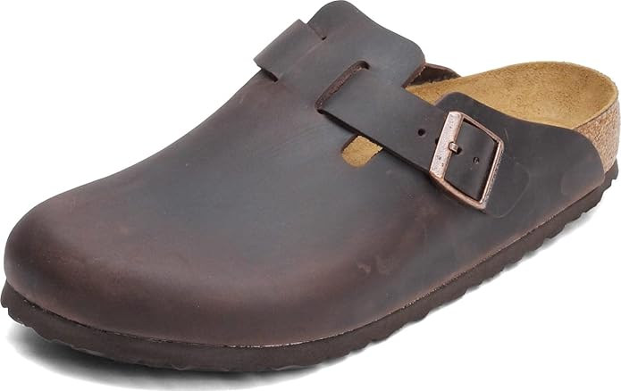 Birkenstock Boston suede clog year-round cold climate