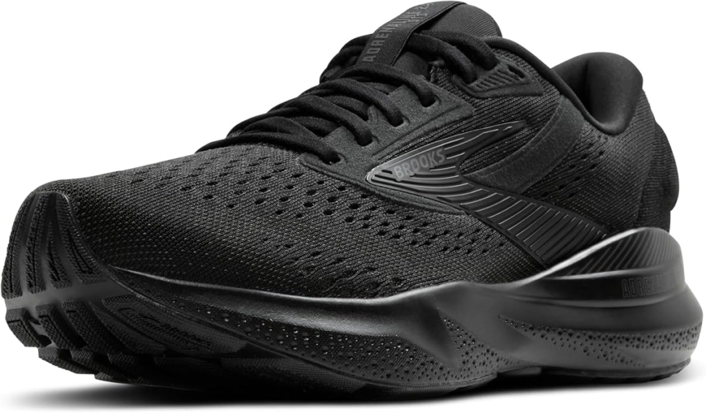 Brooks Men's Adrenaline GTS 24 in grey with GuideRails stability and APMA approval for gym training with plantar fasciitis