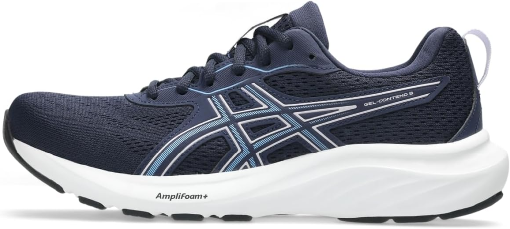 Best ASICS for plantar fasciitis — 10 models ranked 3 ASICS Women's Gel-Contend 9 in midnight and lilac with rearfoot GEL cushioning and OrthoLite sockliner for plantar fasciitis