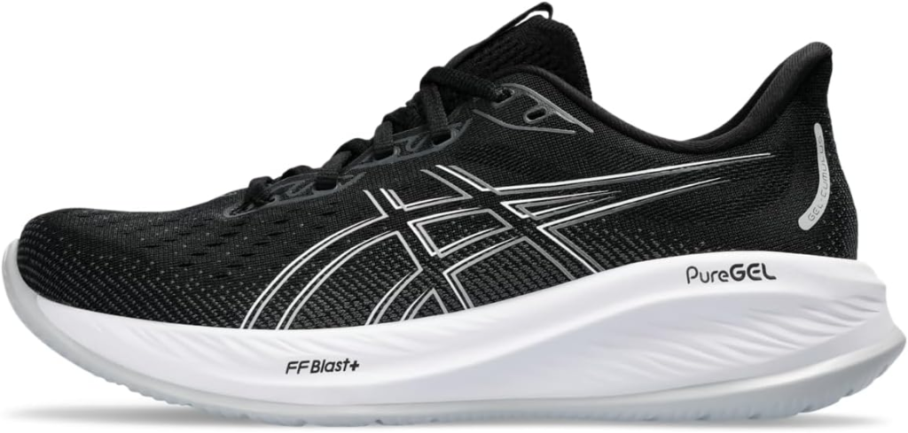 Best ASICS for plantar fasciitis — 10 models ranked 11 ASICS Women's Gel-Cumulus 26 in black and concrete with FF BLAST PLUS technology and PureGEL for premium plantar fasciitis