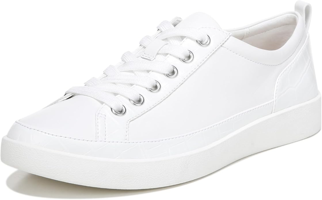 Best Vionic shoes for plantar fasciitis — 8 VIO MOTION models reviewed 4 Vionic Women's Winny lace-up sneaker in white leather with APMA Seal of Acceptance and VIO MOTION for plantar fasciitis