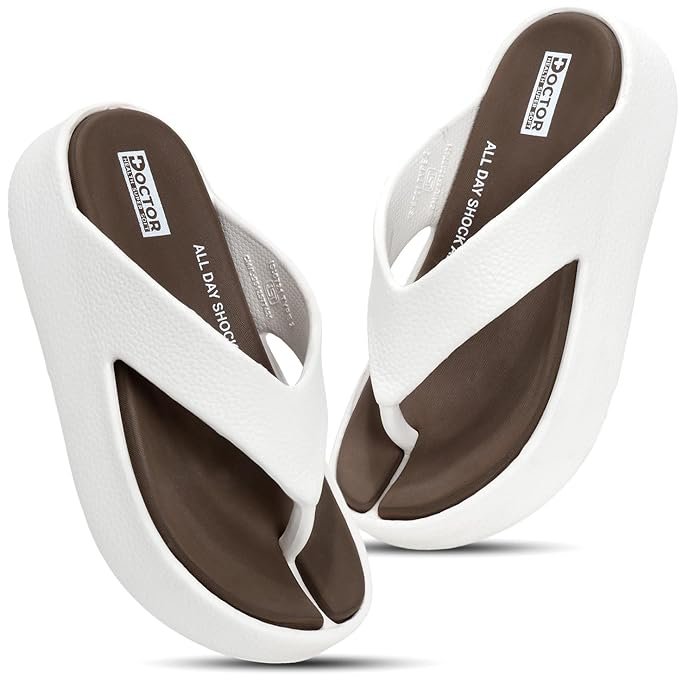 DOCTOR HEALTH Super Soft Platform Slippers – Best Ultra-Cushioned Comfort